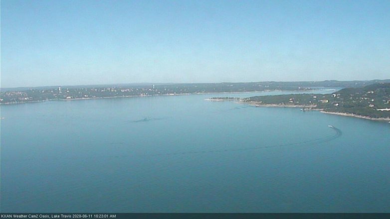 Lake Travis webcam, June 11, 2020 10:25 AM CT