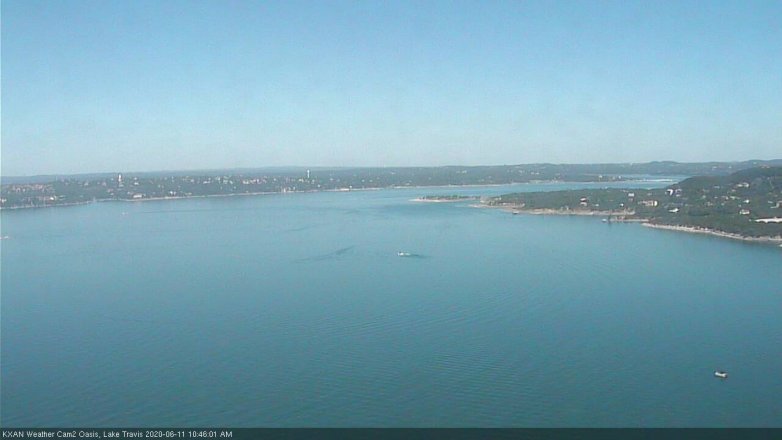 Lake Travis webcam, June 11, 2020 10:45 AM CT