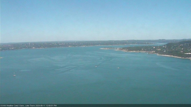 Lake Travis webcam, June 11, 2020 12:00 PM CT