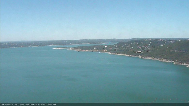 Lake Travis webcam, June 11, 2020 12:45 PM CT