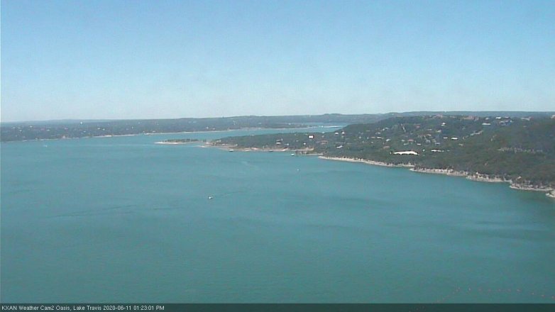 Lake Travis webcam, June 11, 2020 1:25 PM CT