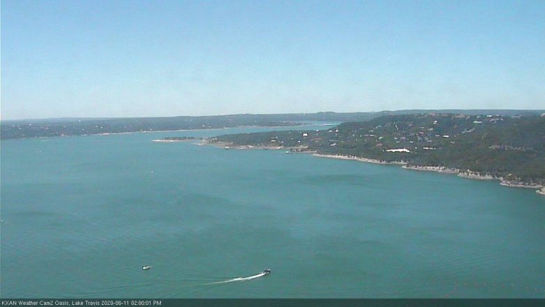 Lake Travis webcam, June 11, 2020 2:00 PM CT