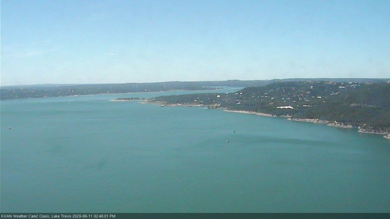 Lake Travis webcam, June 11, 2020 2:45 PM CT