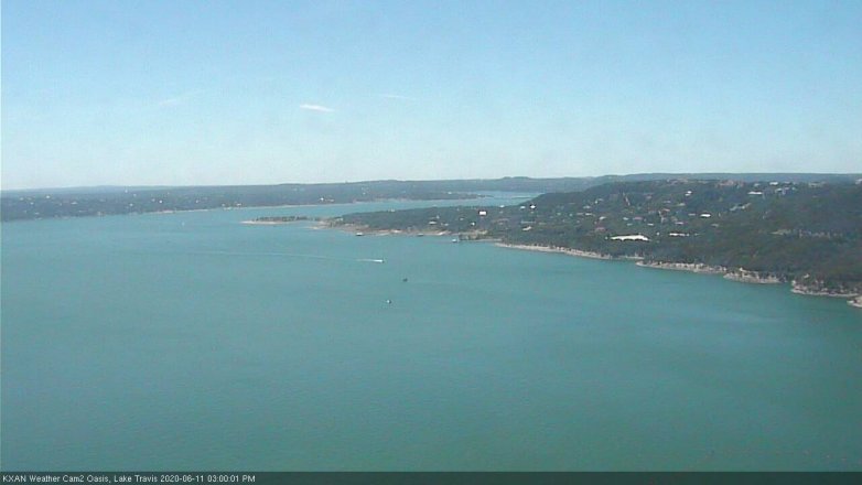 Lake Travis webcam, June 11, 2020 3:00 PM CT
