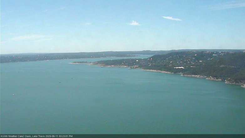 Lake Travis webcam, June 11, 2020 3:25 PM CT