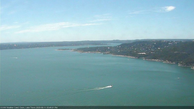 Lake Travis webcam, June 11, 2020 3:45 PM CT