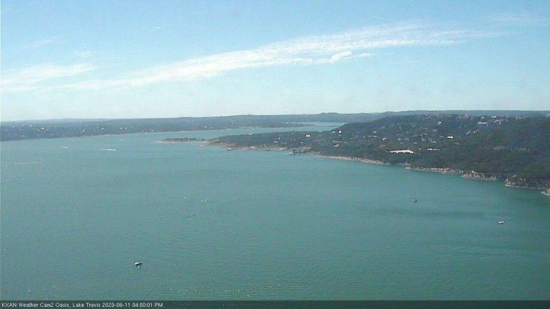 Lake Travis webcam, June 11, 2020 4:00 PM CT