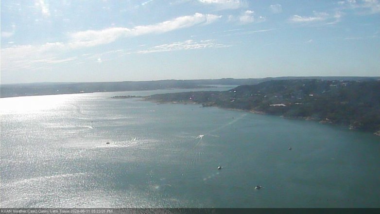 Lake Travis webcam, June 11, 2020 5:25 PM CT