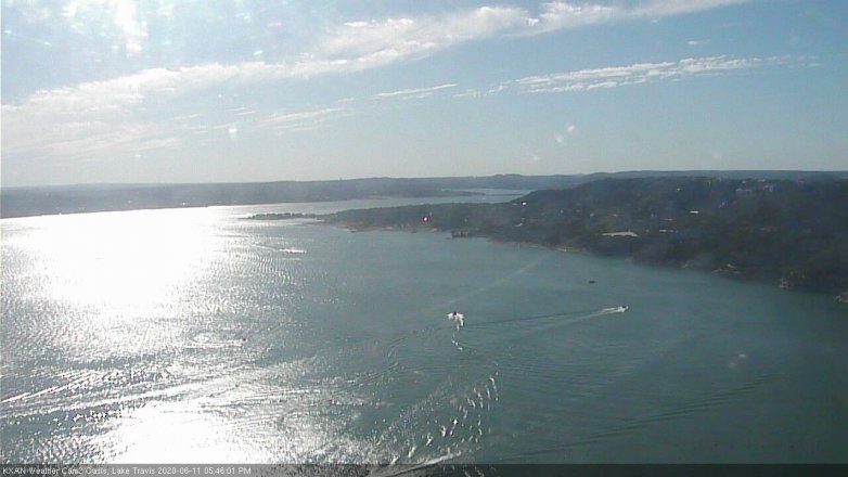 Lake Travis webcam, June 11, 2020 5:45 PM CT
