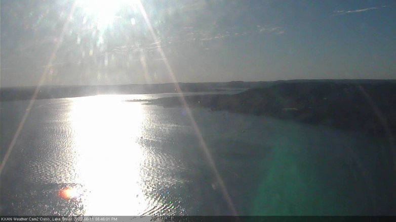 Lake Travis webcam, June 11, 2020 6:45 PM CT