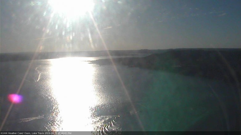 Lake Travis webcam, June 11, 2020 7:00 PM CT