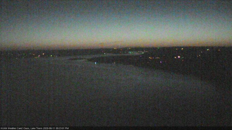 Lake Travis webcam, June 11, 2020 9:25 PM CT