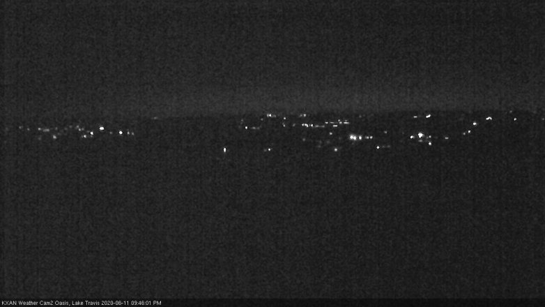 Lake Travis webcam, June 11, 2020 9:45 PM CT