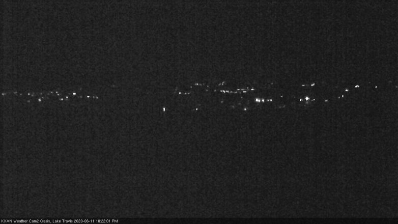 Lake Travis webcam, June 11, 2020 10:25 PM CT