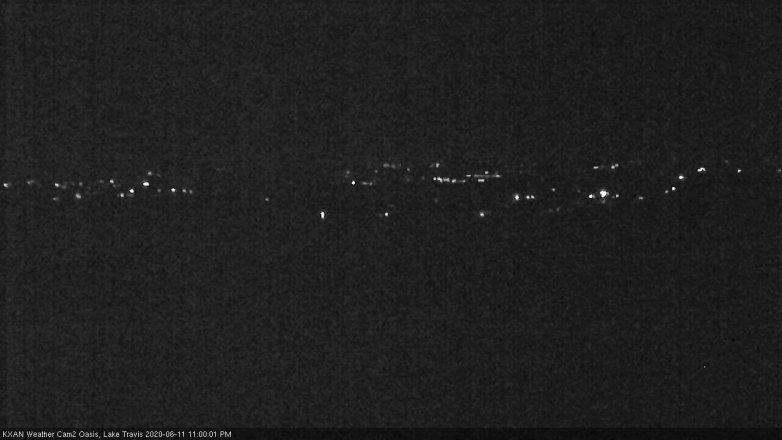 Lake Travis webcam, June 11, 2020 11:00 PM CT