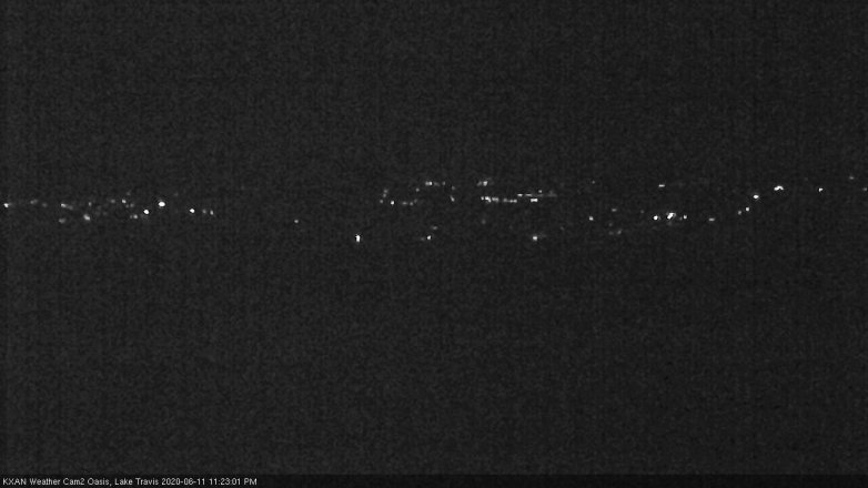 Lake Travis webcam, June 11, 2020 11:25 PM CT