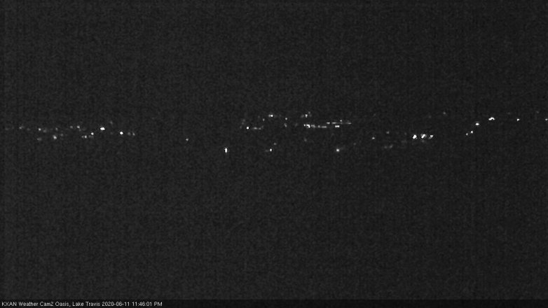 Lake Travis webcam, June 11, 2020 11:45 PM CT