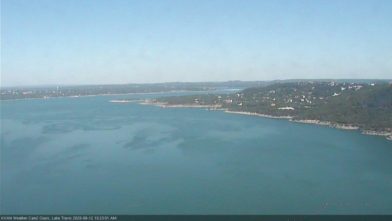 Lake Travis webcam, June 12, 2020 10:25 AM CT