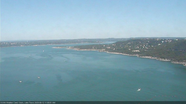 Lake Travis webcam, June 12, 2020 11:00 AM CT