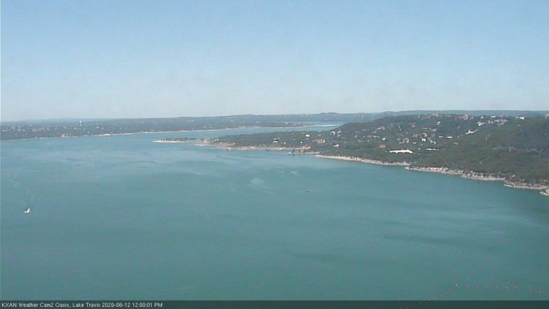 Lake Travis webcam, June 12, 2020 12:00 PM CT