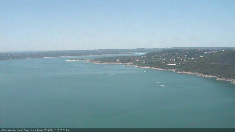 Lake Travis webcam, June 12, 2020 12:25 PM CT