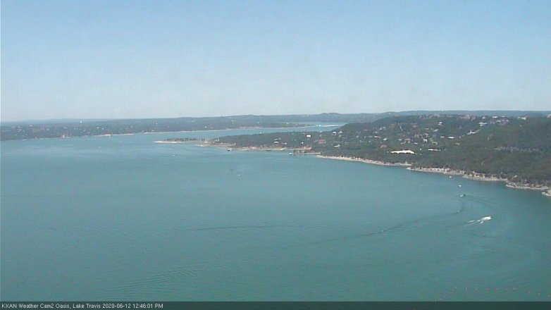 Lake Travis webcam, June 12, 2020 12:45 PM CT