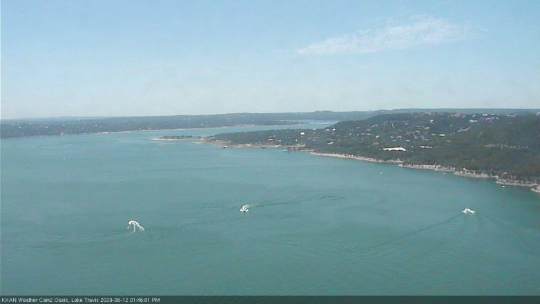 Lake Travis webcam, June 12, 2020 1:45 PM CT