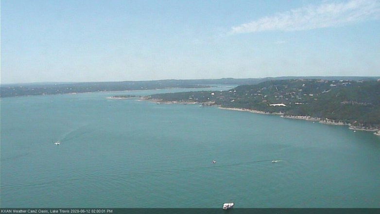 Lake Travis webcam, June 12, 2020 2:00 PM CT