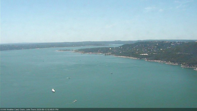 Lake Travis webcam, June 12, 2020 2:45 PM CT