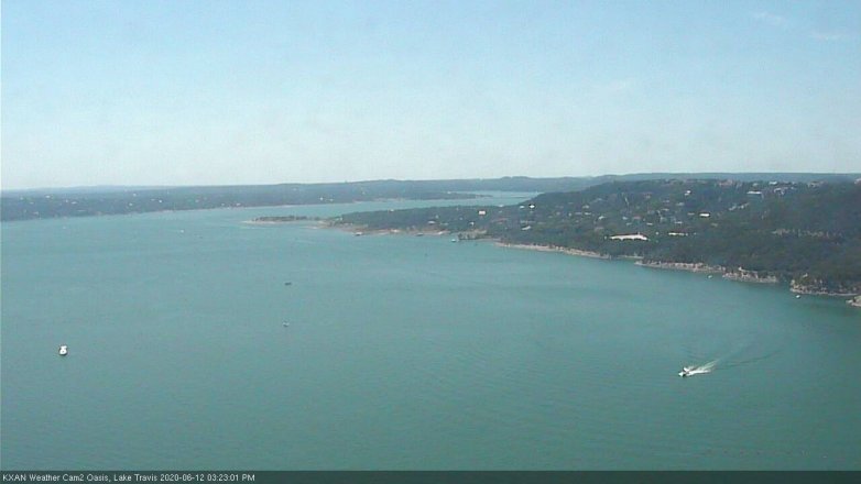 Lake Travis webcam, June 12, 2020 3:25 PM CT