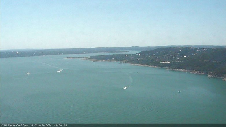 Lake Travis webcam, June 12, 2020 3:45 PM CT