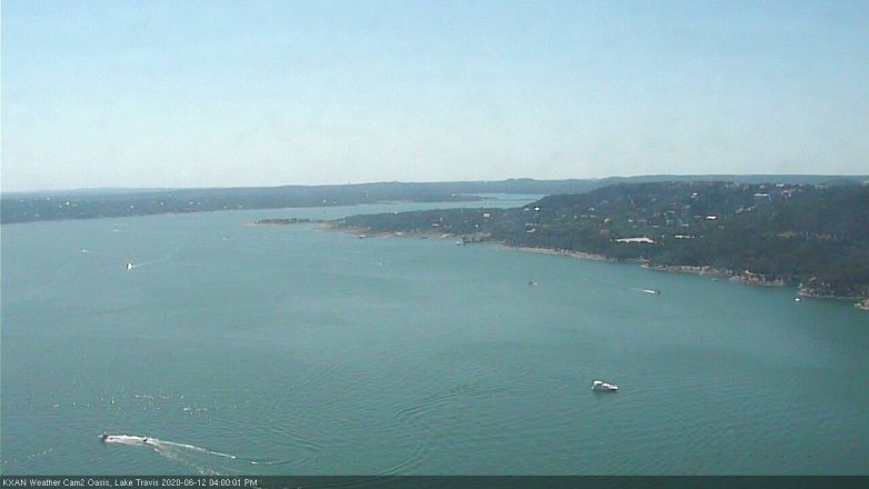 Lake Travis webcam, June 12, 2020 4:00 PM CT