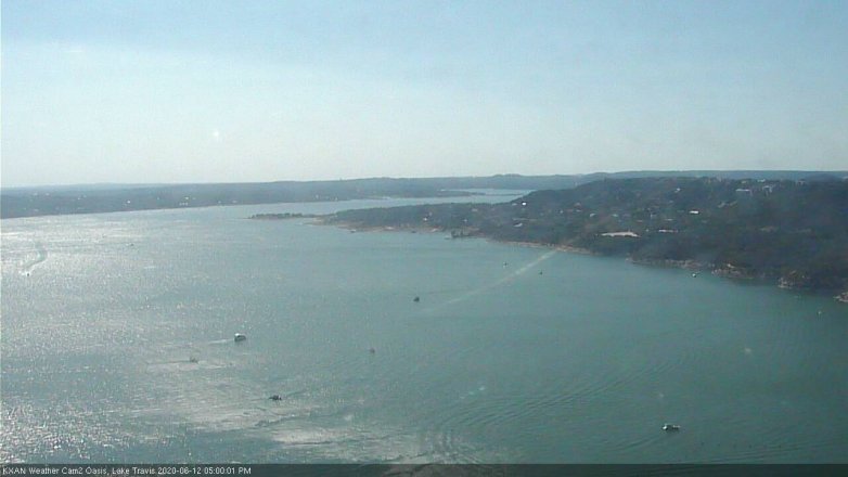 Lake Travis webcam, June 12, 2020 5:00 PM CT