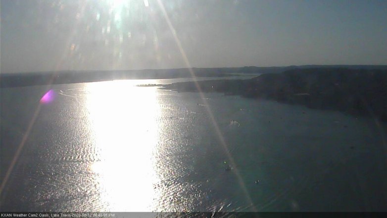 Lake Travis webcam, June 12, 2020 6:45 PM CT