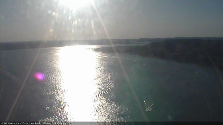 Lake Travis webcam, June 12, 2020 7:00 PM CT