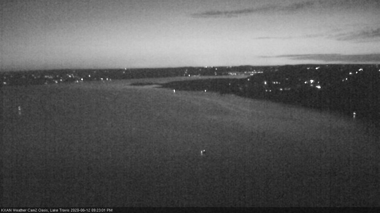 Lake Travis webcam, June 12, 2020 9:25 PM CT
