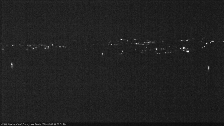 Lake Travis webcam, June 12, 2020 10:00 PM CT