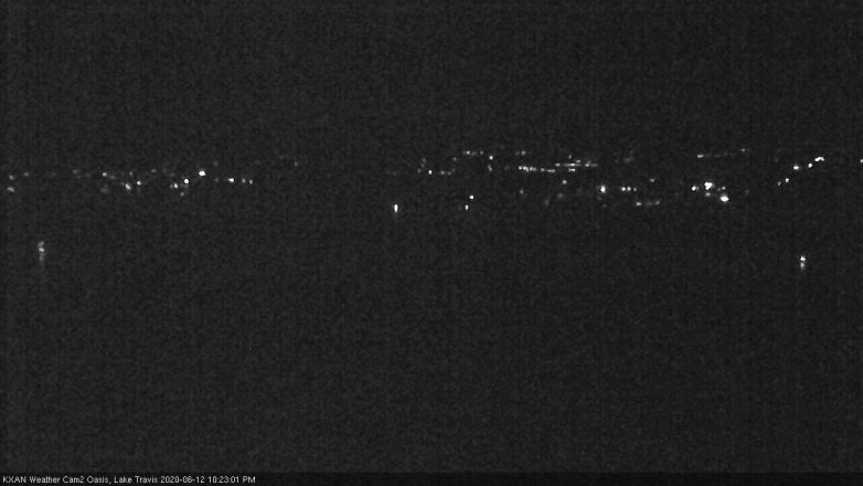 Lake Travis webcam, June 12, 2020 10:25 PM CT