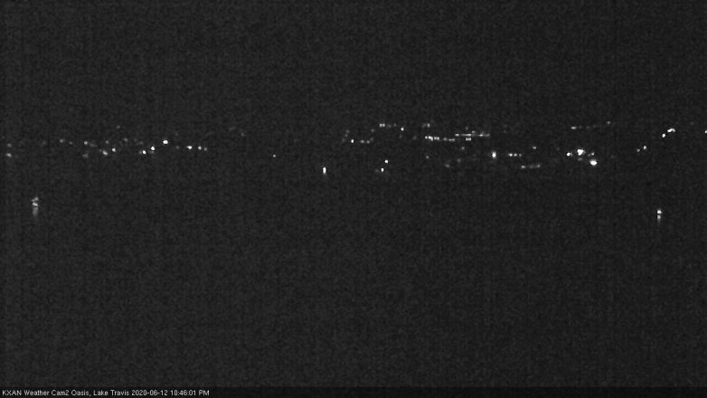 Lake Travis webcam, June 12, 2020 10:45 PM CT