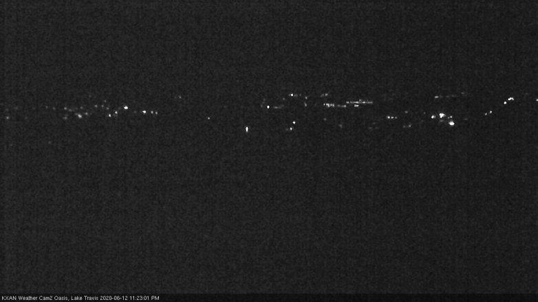 Lake Travis webcam, June 12, 2020 11:25 PM CT