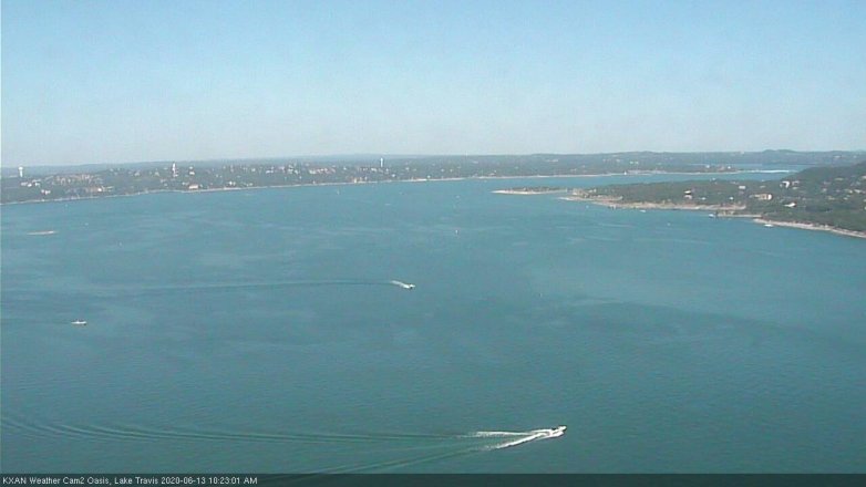 Lake Travis webcam, June 13, 2020 10:25 AM CT
