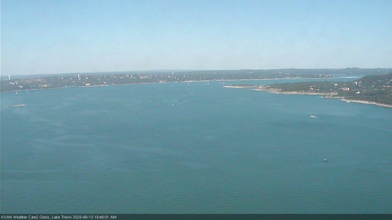 Lake Travis webcam, June 13, 2020 10:45 AM CT