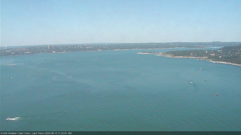 Lake Travis webcam, June 13, 2020 11:25 AM CT