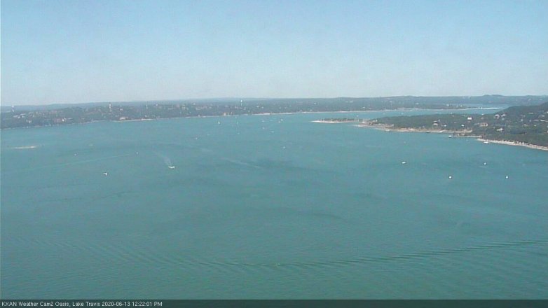 Lake Travis webcam, June 13, 2020 12:25 PM CT