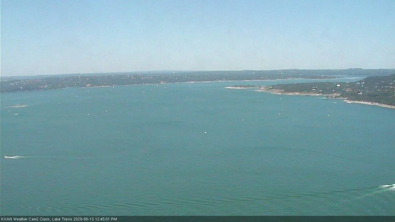 Lake Travis webcam, June 13, 2020 12:45 PM CT