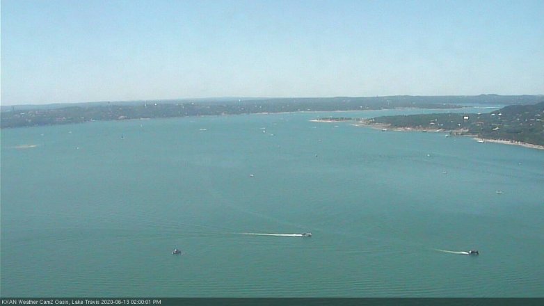 Lake Travis webcam, June 13, 2020 2:00 PM CT