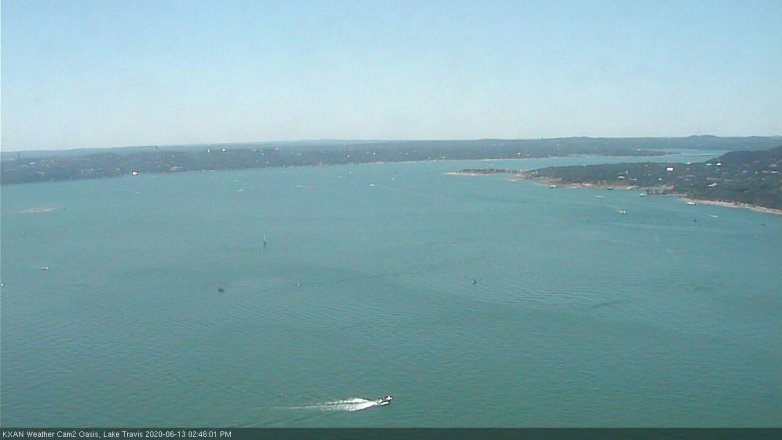 Lake Travis webcam, June 13, 2020 2:45 PM CT