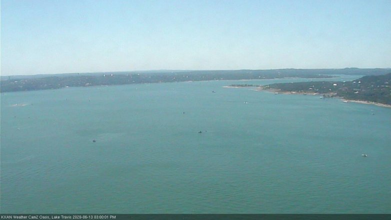 Lake Travis webcam, June 13, 2020 3:00 PM CT