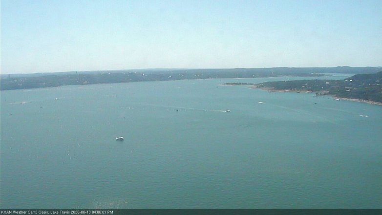 Lake Travis webcam, June 13, 2020 4:00 PM CT