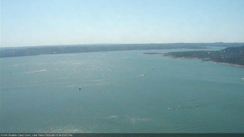 Lake Travis webcam, June 13, 2020 4:25 PM CT